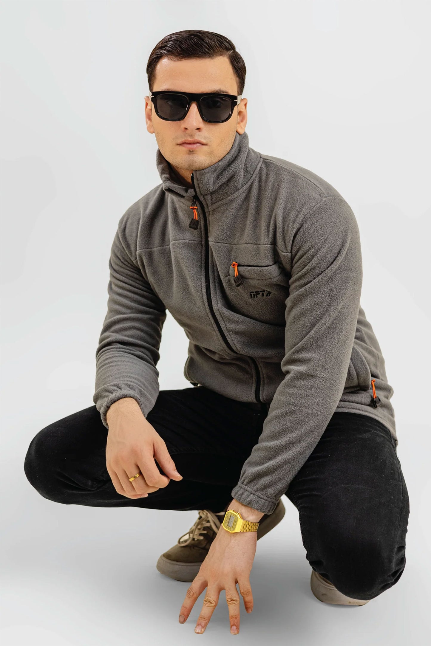 GREY SHERPA FURR JACKET