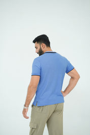 Classic Sky Blue Tipping Polo