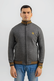 CHARCOAL GREY ZIPPER